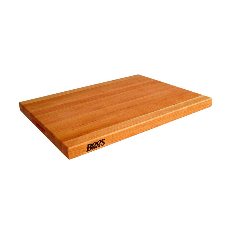 John Boos CHY-R01 18" x 12" Cherry Edge Grain Cutting Board