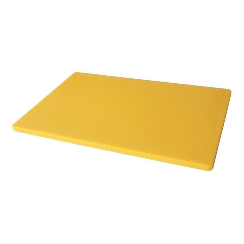 Nella 18" x 24" x 0.5" Polyethylene Rigid Cutting Board - Yellow - 41213