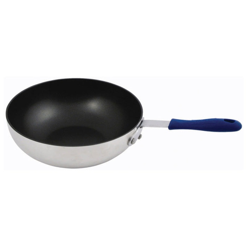 Winco ASFP-11NS 11" Aluminum Stir Fry Pan with Non-Stick Quantum2 Coating
