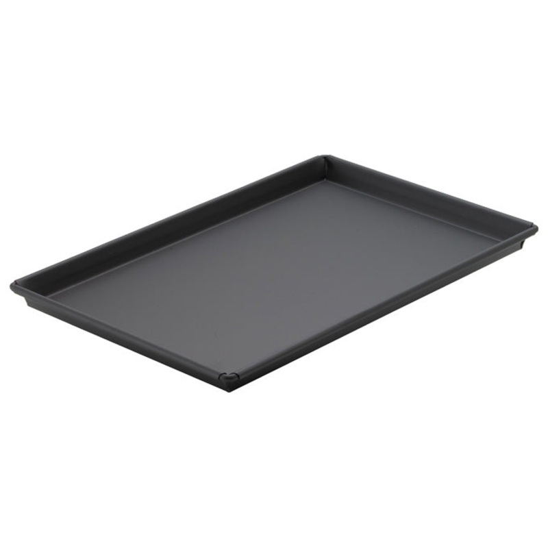 Winco SPP-1218 18" x 12" Non-Stick Heavyweight Rolled Steel Sicilian Pizza Pan