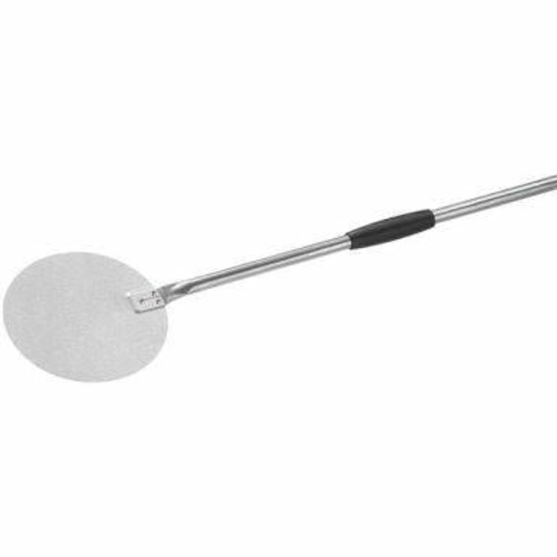 GI-Metal F-20 Amica 8" Small Round Pizza Peel with 47" Handle