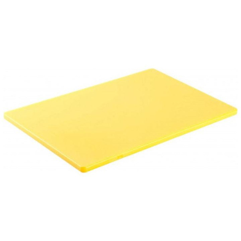 Nella 12" x 18" x 0.5" Polyethylene Rigid Cutting Board - Yellow - 41201