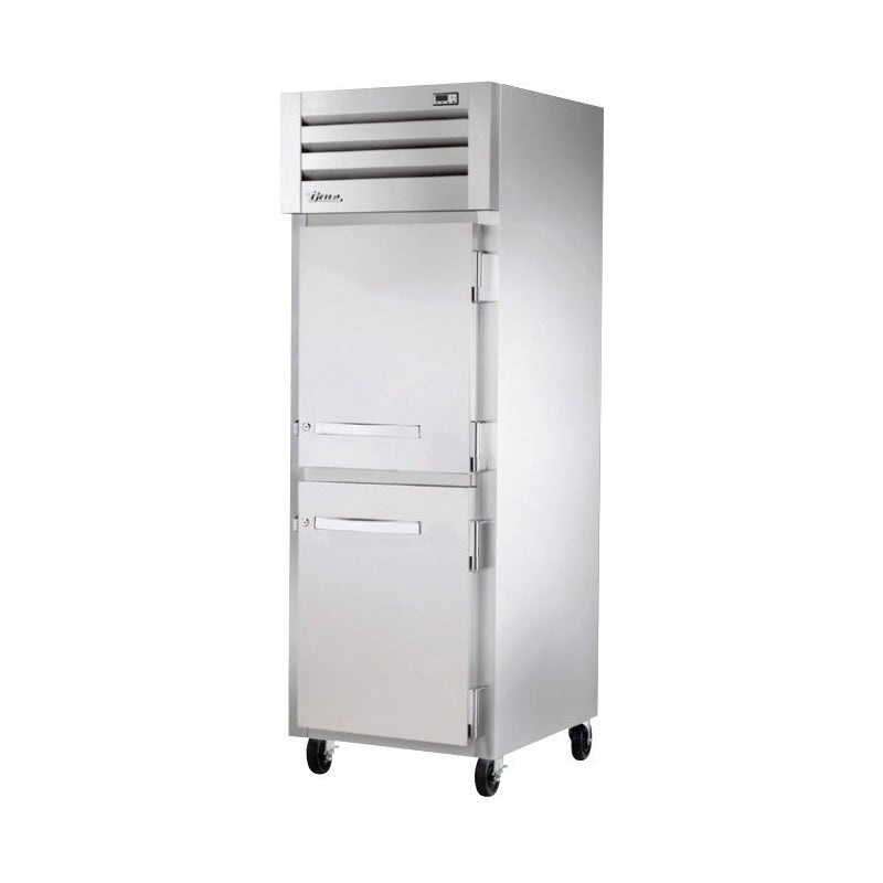 True STA1H-2HS 27" Reach In Stainless Steel Solid Half Swing Door Heated Cabinet - 1500W