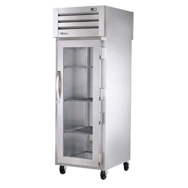 True STA1HPT-1G-1S 27" Pass-Thru Glass Front / Solid Rear Swing Door Heated Cabinet - 1500W