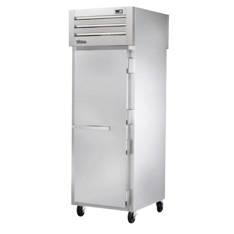 True STA1HPT-1S-1S Pass-Thru Solid Front / Solid Rear Swing Door Heated Cabinet - 1500W