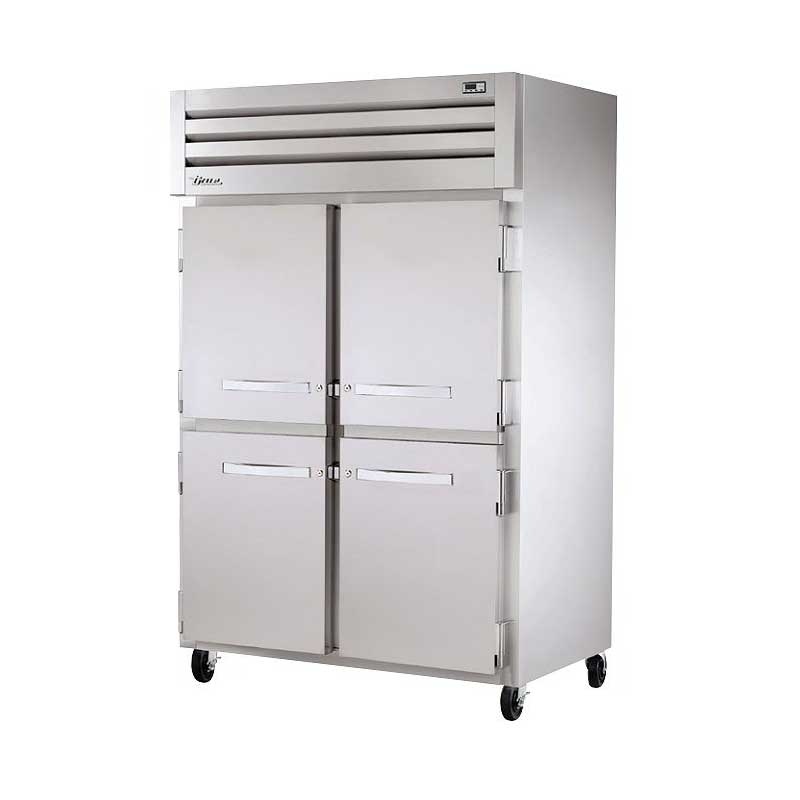 True STG2H-4HS 52" Reach-In Solid Half Swing Door Heated Cabinet - 3000W