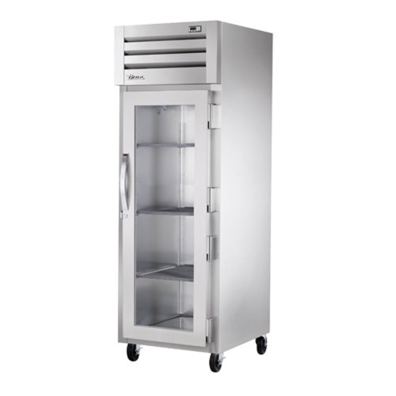 True STR1H-1G 27.5" Reach-In Glass Swing Door Heated Cabinet - 1500W