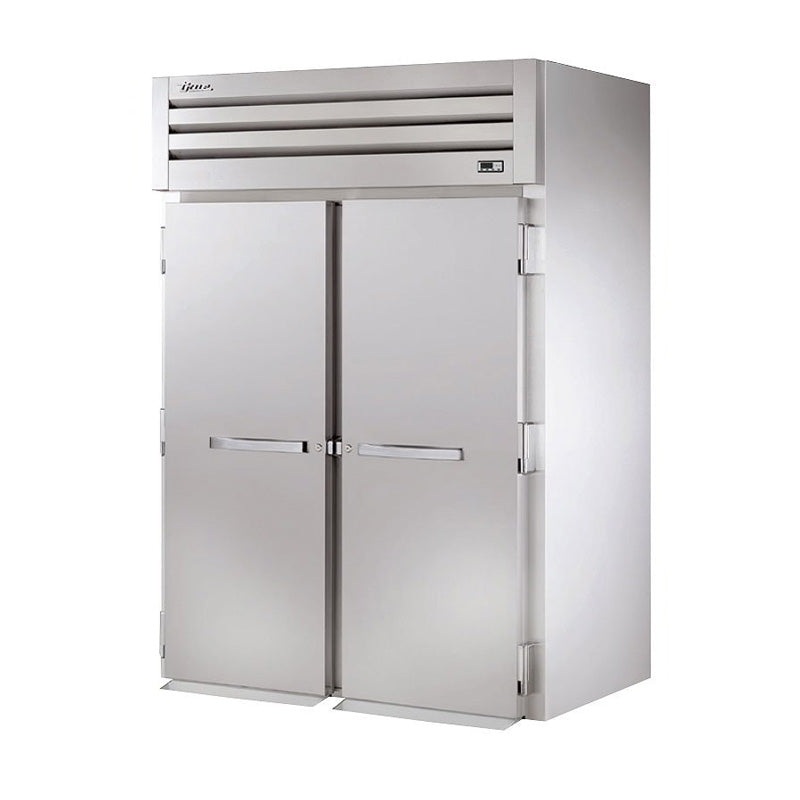 True STR2HRI-2S 68" Roll-In Solid Swing Door Holding Cabinet - 4000W