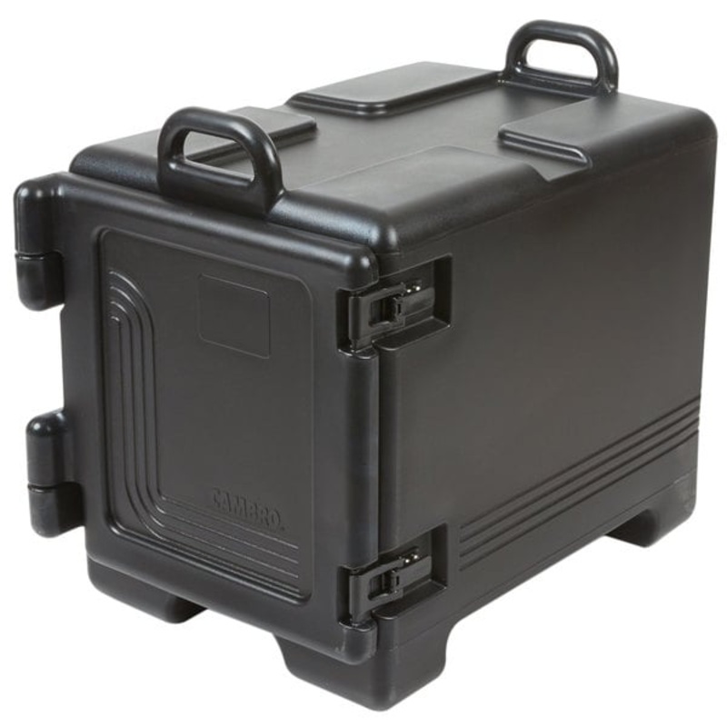 Cambro UPC300110 Ultra Pan Carrier Black Front Loading Insulated Food Pan Carrier - 17" x 25" x 22"