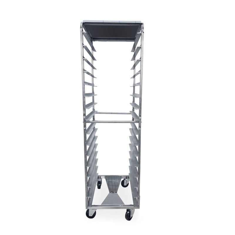 Nella 16-Tier Welded Rack with Removable Top Cover and High Heat Castors for Roll-In Ovens - BSK-16