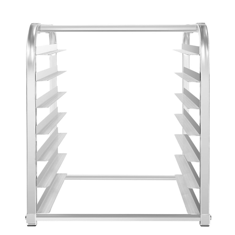 Atosa MPRA-7 7-Tier Sheet Aluminum Pan Rack / Bun Tray Rack with Curved Top