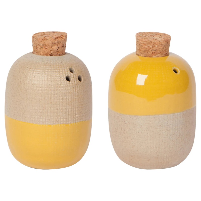 Ochre Solar Salt & Pepper Shakers