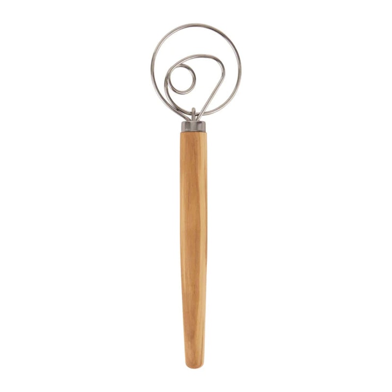 Olive Wood Dough Whisk