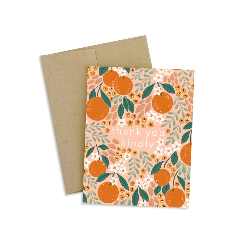 Oranges Thank You Kindly Greeting Card