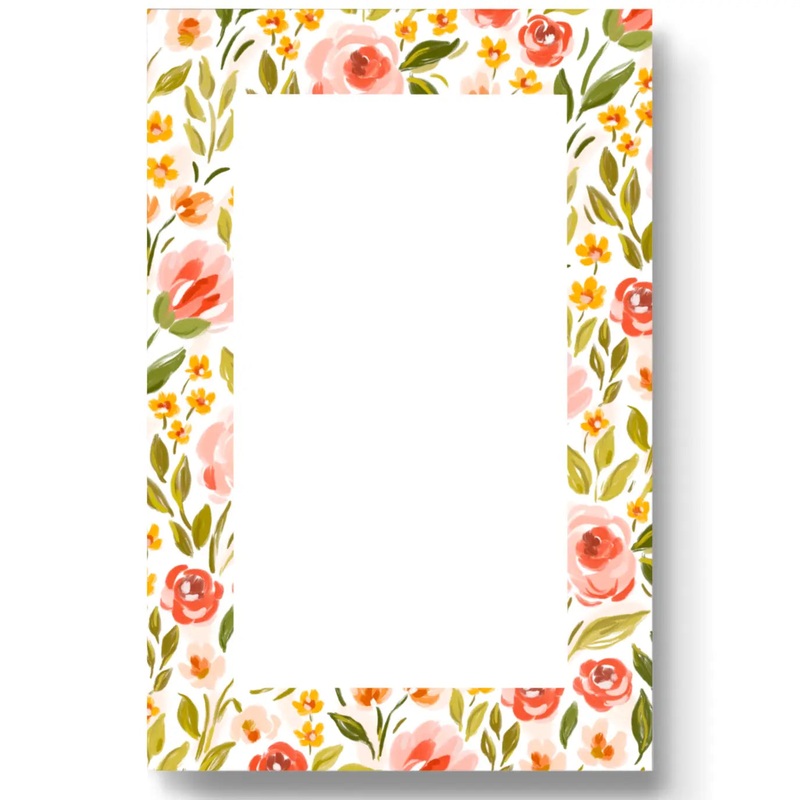 Spring Garden Notepad, 4x6 in.