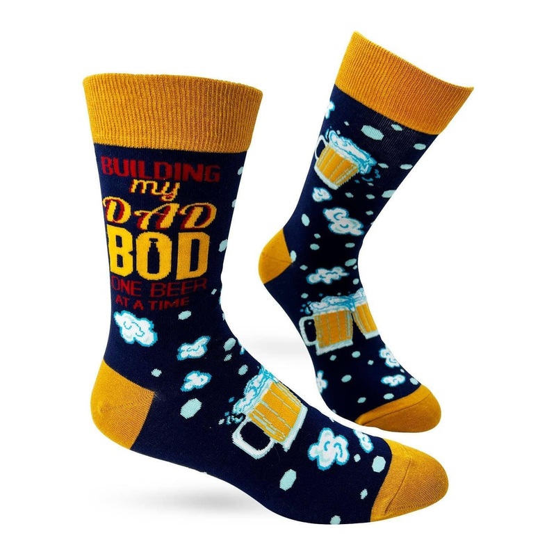 Building My Dad Bod One Beer At A Time Men's Novelty Crew So