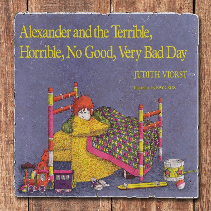 Children's Book Coasters - Alexander and the Terrible Day