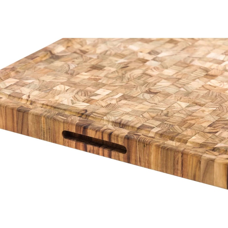 Teak Haus Slim Rectangular Butcher Block, Medium