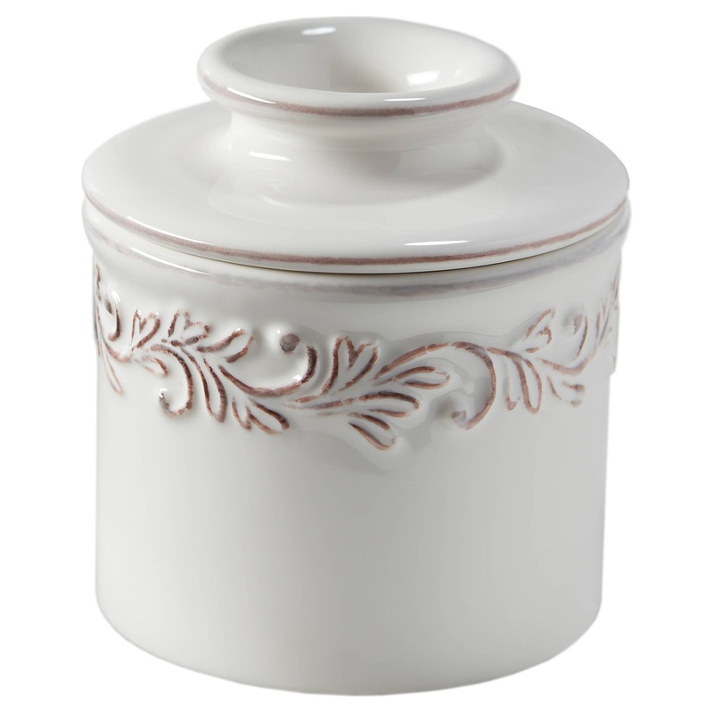 The Original Butter Bell Crock - Antique White Linen