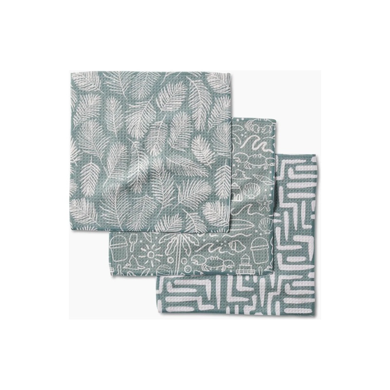 Beach Days Geometry Dish Cloth Set of 3