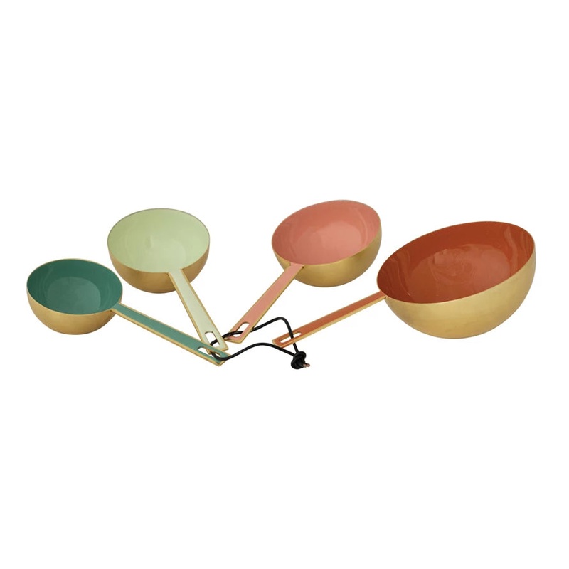 Pastel Enameled Measuring Cups, Set of 4