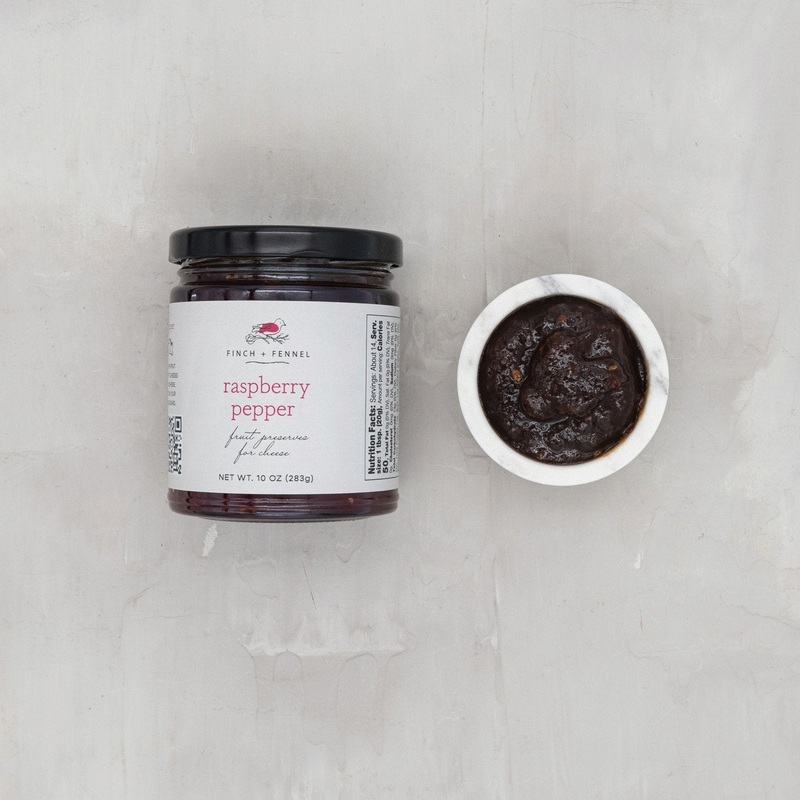Raspberry Pepper Fruit Preserves for Cheese 10 oz.