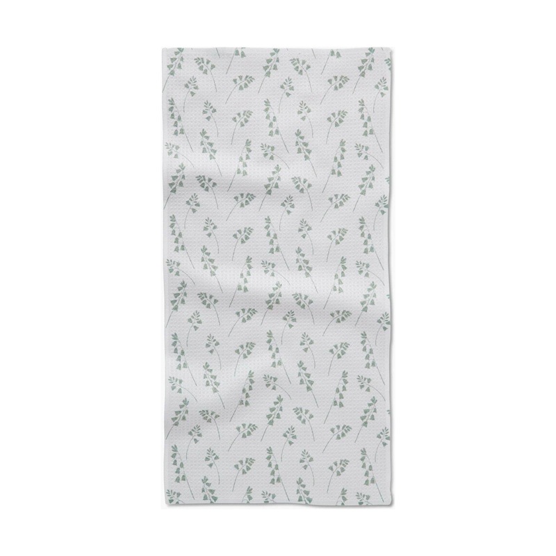 Blue Bells Green Bar Towel