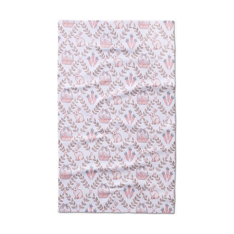Hopscotch Harvest White Tea Towel