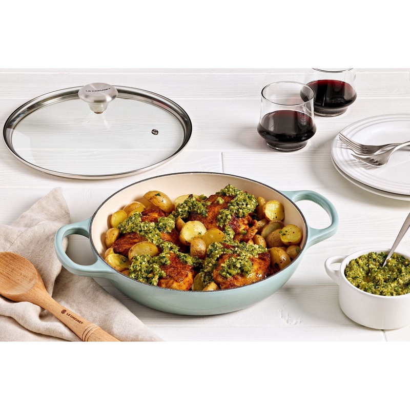 Le Creuset 2 1/4 Qt Braiser with Glass Lid
