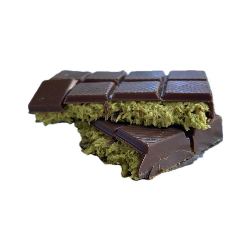 Pistachio Praline Dubai Chocolate Bar  Crispy & Nutty Delight 71gr
