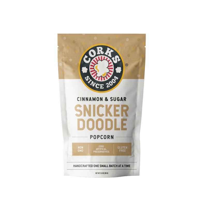 Cinnamon and Sugar Snickerdoodle Popcorn - 3.0oz
