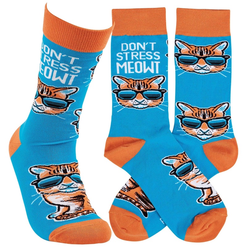 Don't Stress Meowt Socks