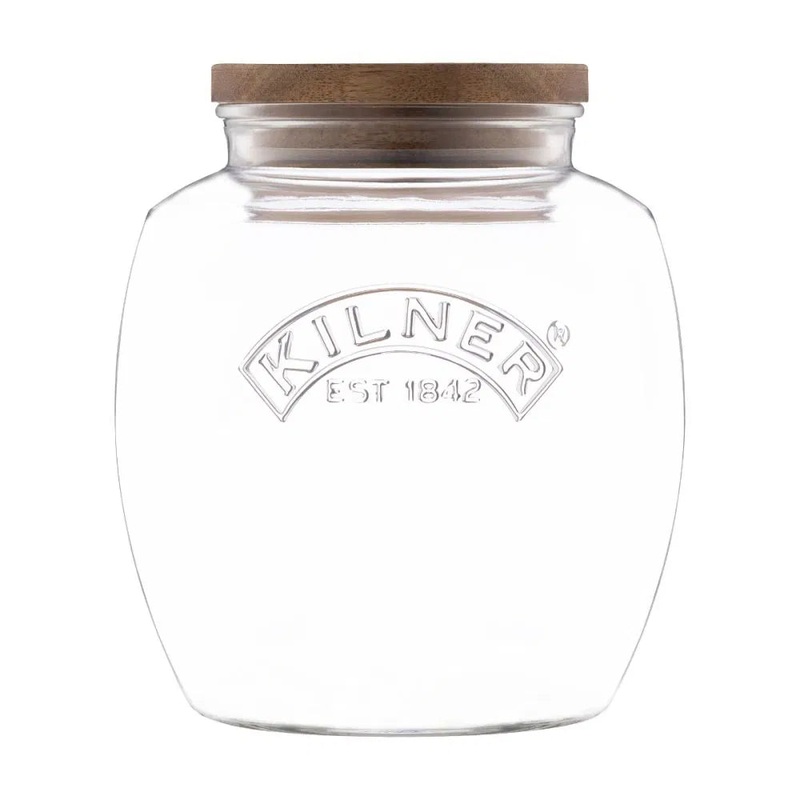 KILNER Jar with Wooden Lid 67.6 OZ