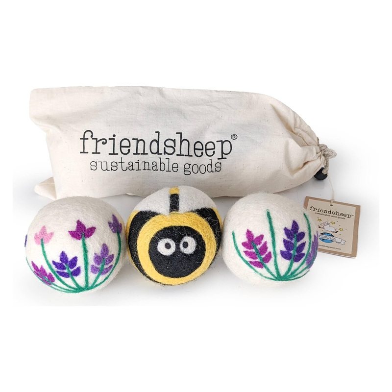 Lavender Fields Set of 3 Eco Dryer Balls - BEE