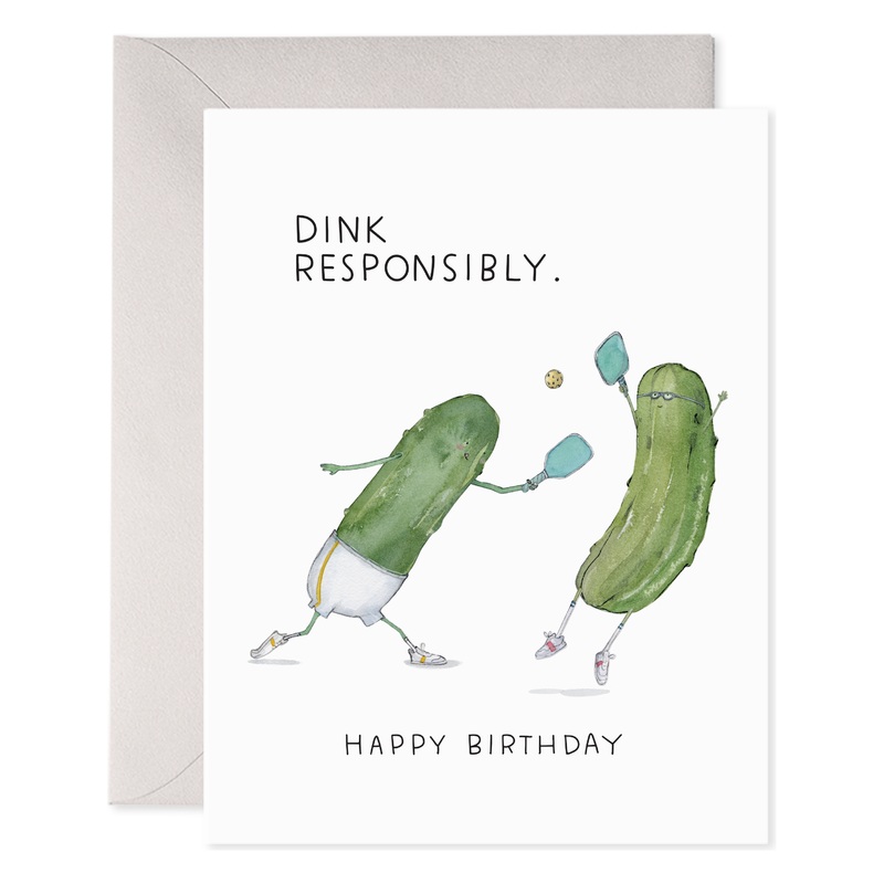 Pickleball Bday | Pickle Birthday Greeting Card