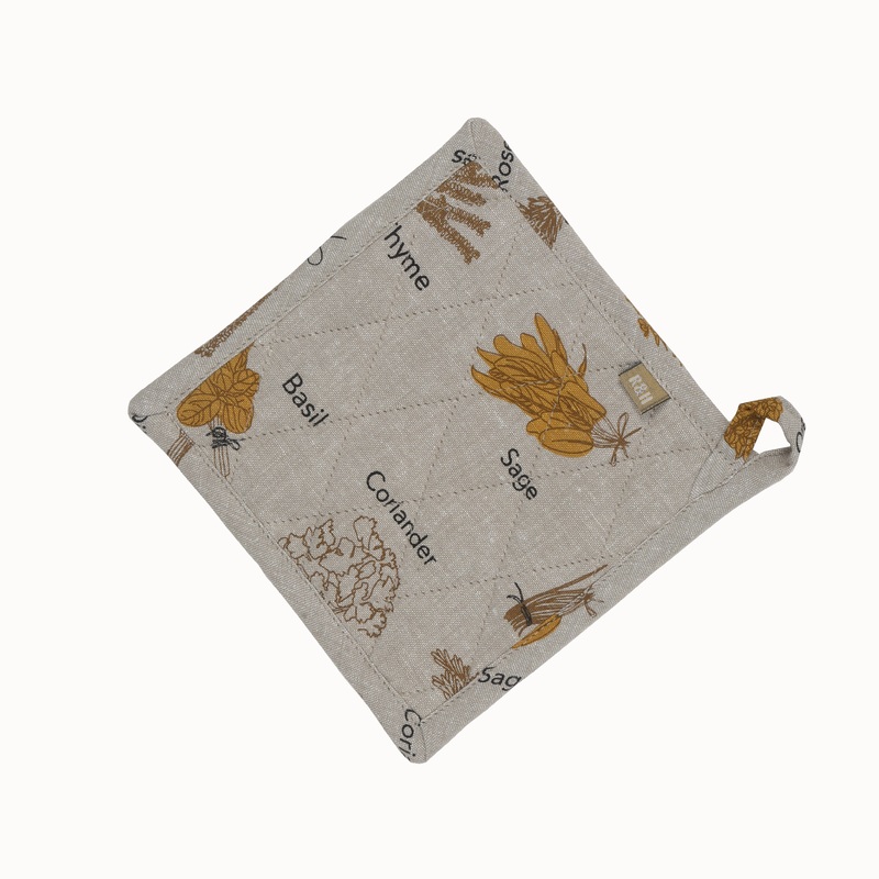 Pot Holders Trivets Herbs Mustard
