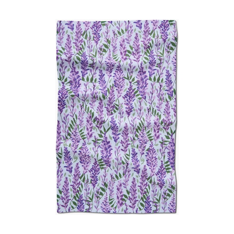 Wisteria Geometry Tea Towel