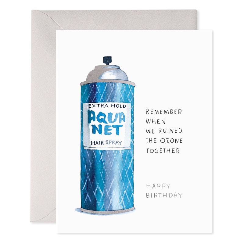 Aquanet Bday | Hairspray Birthday Greeting Card