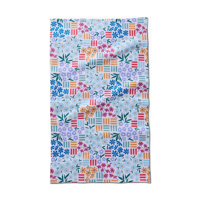 Floral Garden Tea Towel