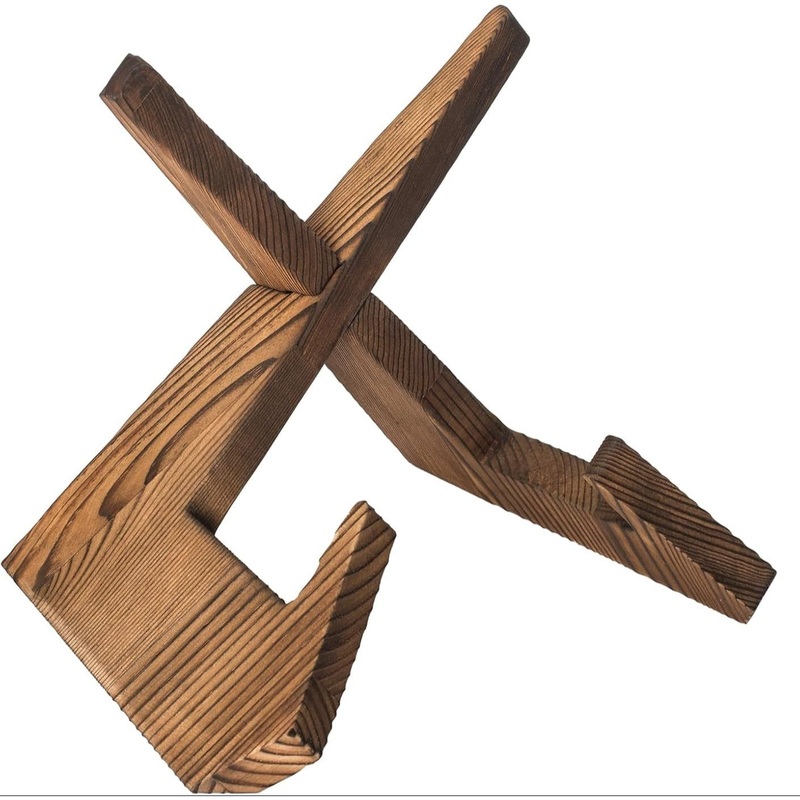 Rustic Wood Cookbook Stand