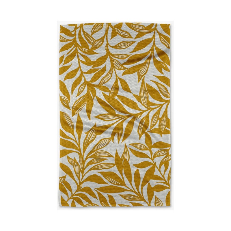 Saffron Geometry Tea Towel