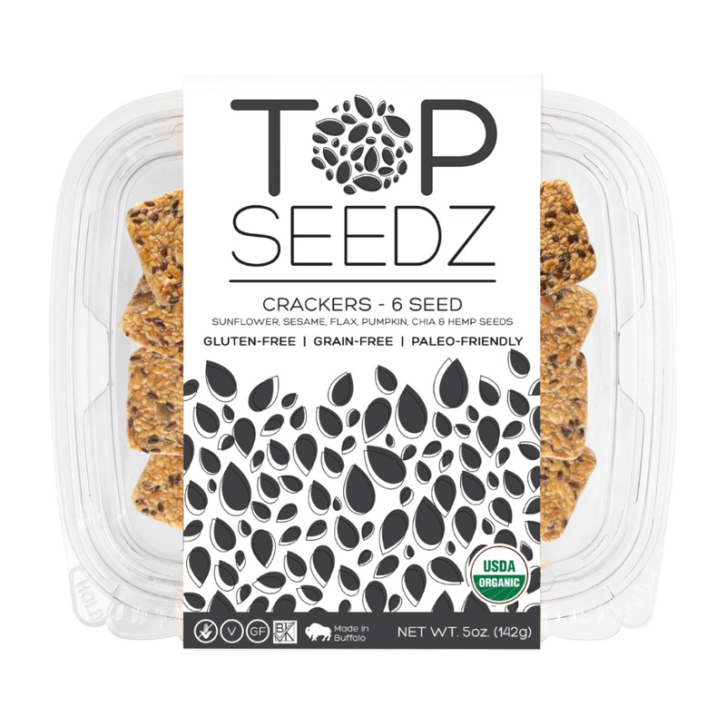 Top Seedz 6 Seed Crackers (Grain-Free) 5oz boxes