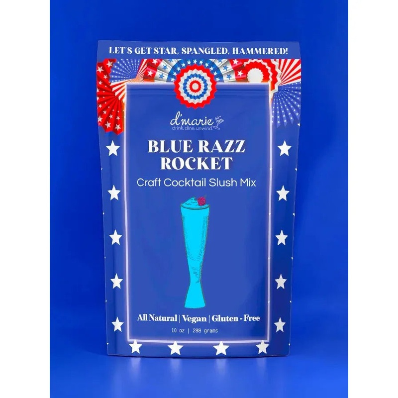 Blue Razz Rocket Cocktail Slush Mix
