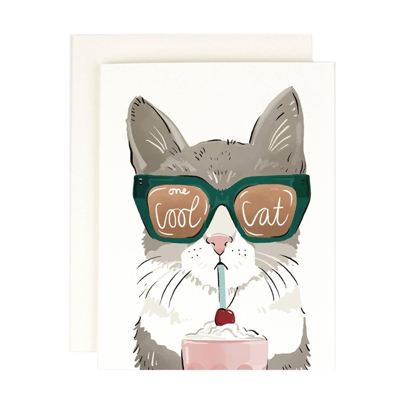 Cool Cat 2.0 Greeting Card