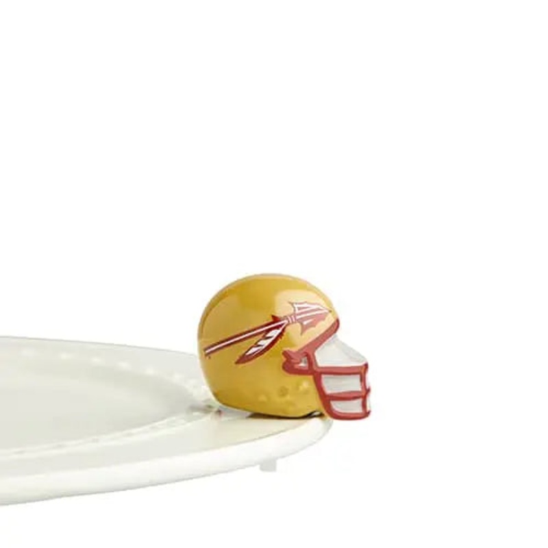 Nora Fleming Mini Florida State Helmet