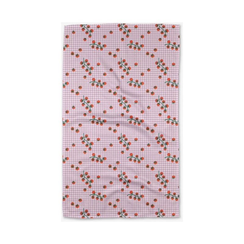 Tomato Gingham Tea Towel