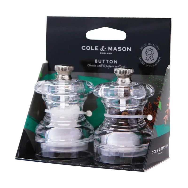 Cole & Mason Button Mini Salt & Pepper Mill Gift Set