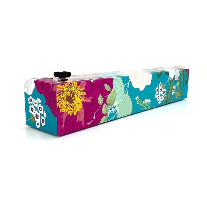 Dispenser Spring Flowers Plastic Wrap 12" x 250'