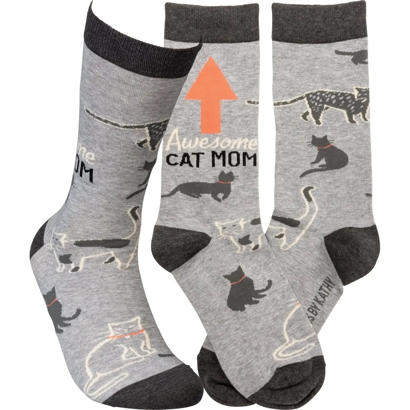 Primatives By Kathy Awesome Cat Mom Socks
