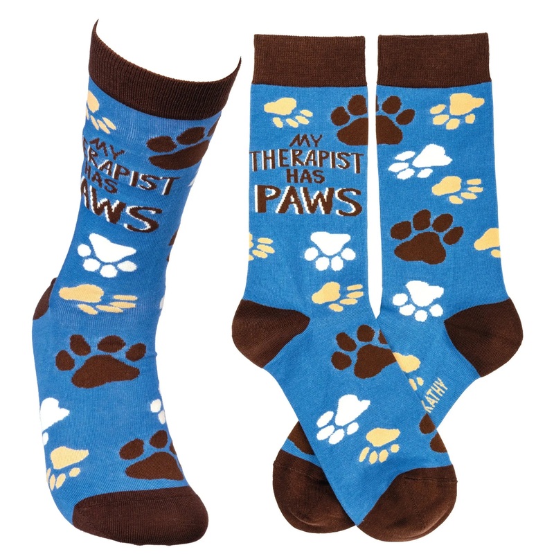 Primitives By Kathy - "My Therapist" Socks